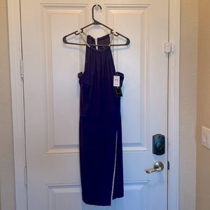 MSK XL Purple Rhinestone Cocktail Dress 💜